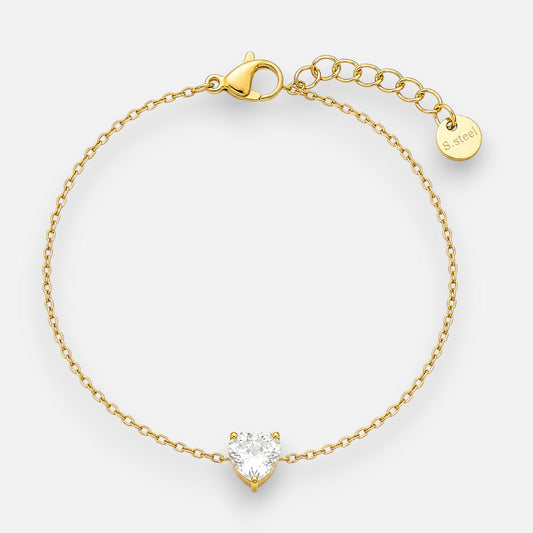 Pulsera Corazón Circón