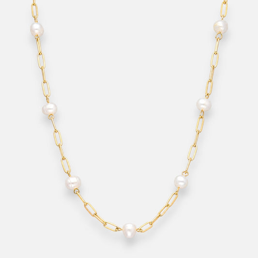 Collar Tradicional Perlas Desiguales
