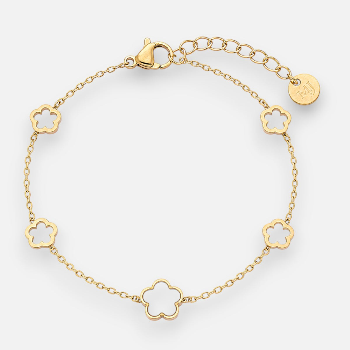 Pulsera Flores Nácar