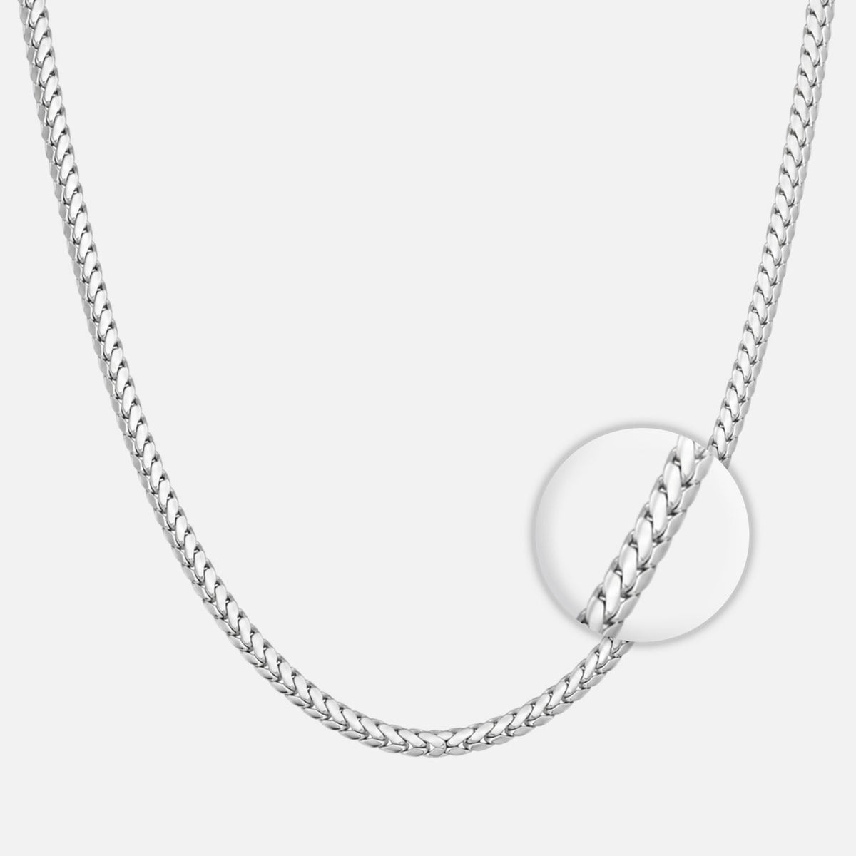 Cadena Serpiente Plana