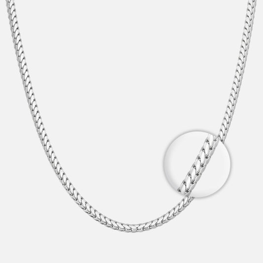 Cadena Serpiente Plana