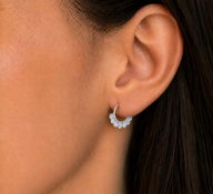 Argolla Hecha con Cristales Swarovski® Tornasol 16 mm