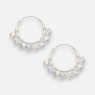 Argolla Hecha Cristales Swarovski® Tornasol 16 mm
