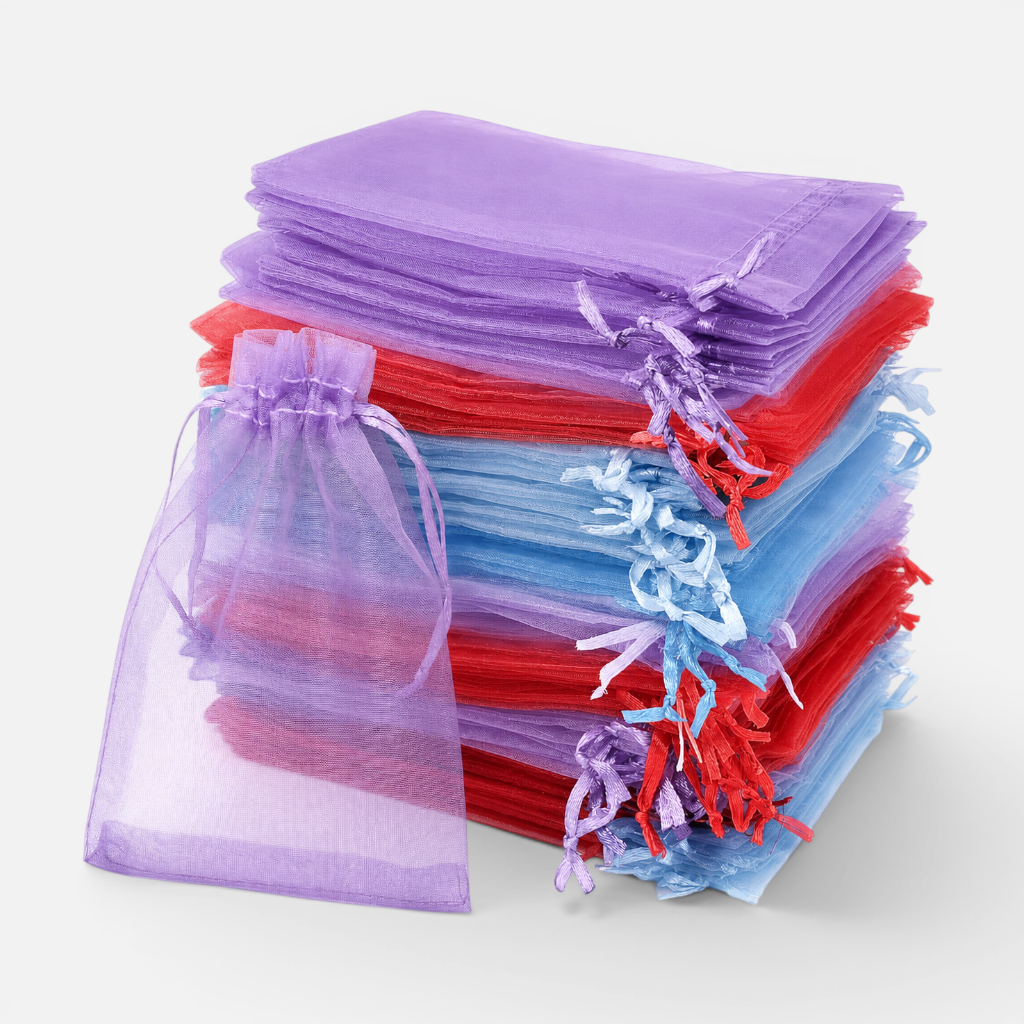 Pack Bolsas de Organza 7x9 cm 100 Unidades