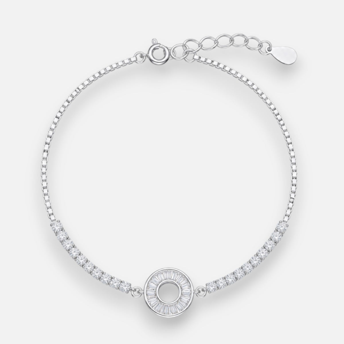 Pulsera Tenis Karma Circones Baguette