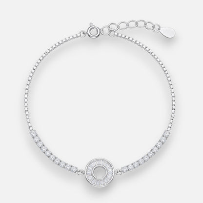 Pulsera Tenis Karma Circones Baguette
