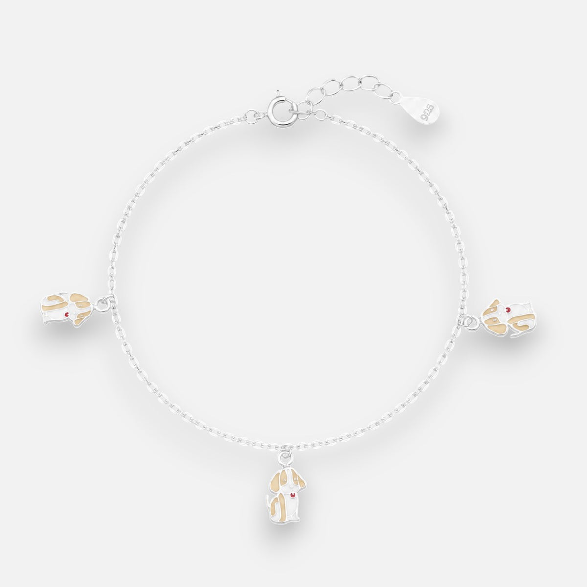 Pulsera Perrito Beagle Esmaltado