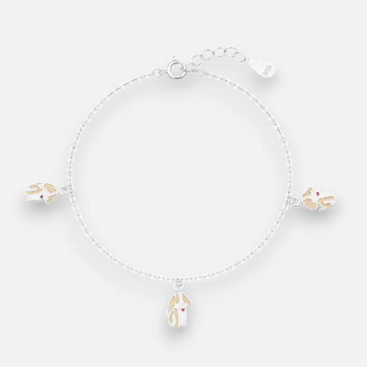 Pulsera Perrito Beagle Esmaltado