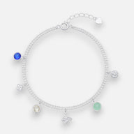 Pulsera Esferas Mariposa Cristales Hecho con Swarovski®
