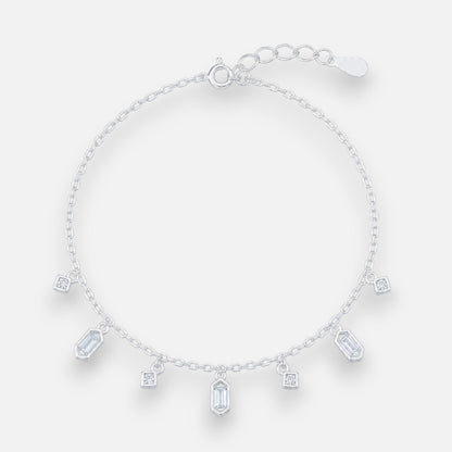 Pulsera Péndulos Rombos Circones Baguette