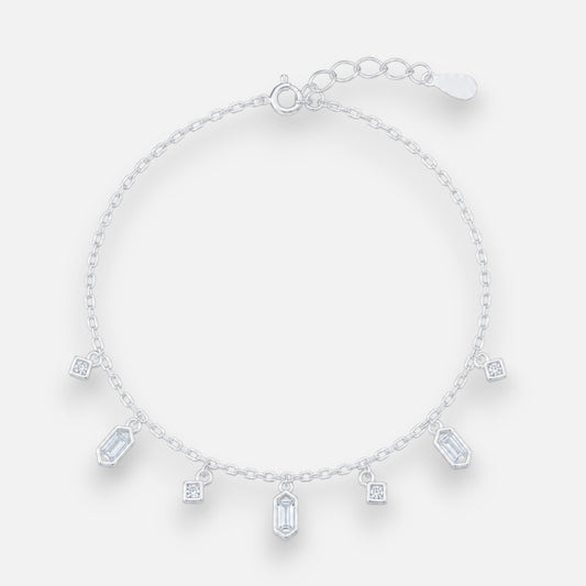 Pulsera Péndulos Rombos Circones Baguette