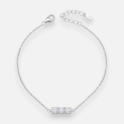 Pulsera Moissanita Trilogía