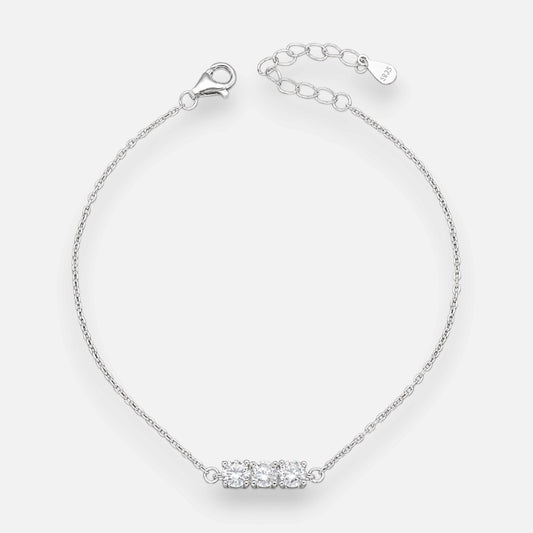Pulsera Moissanita Trilogía