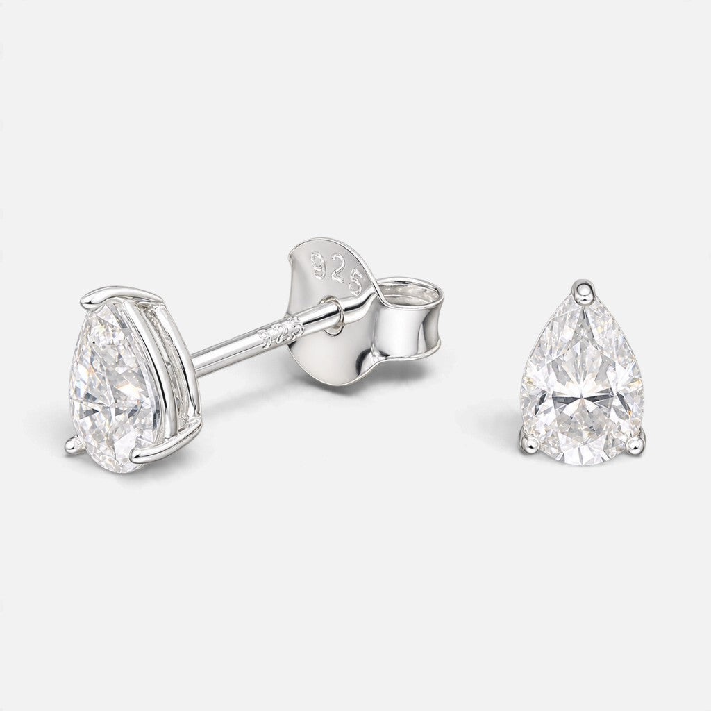 Aro Moissanita Gota 4x6 mm