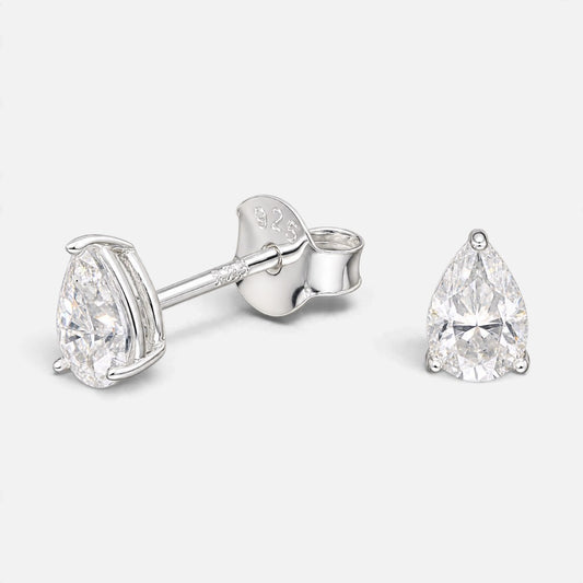 Aro Moissanita Gota 4x6 mm