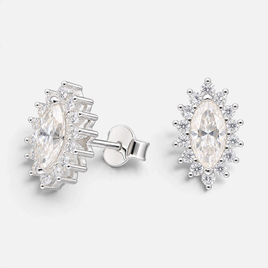 Aro Moissanita Lady 4x8 mm