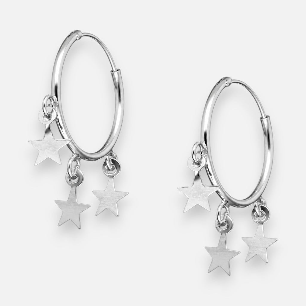 Argolla 18 mm con Estrellas