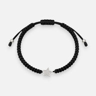 Pulsera Hilo Negro Ajustable Estrella Circones
