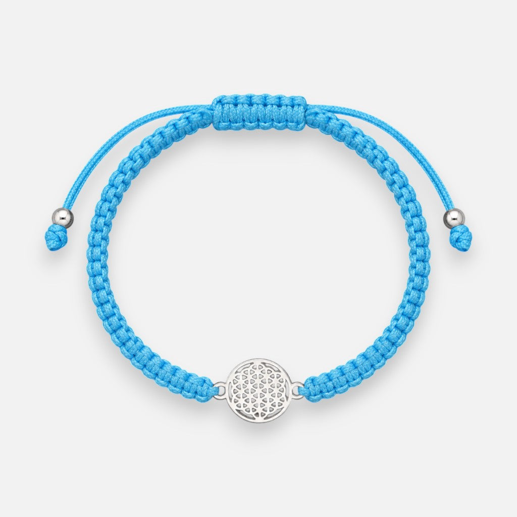 Pulsera Hilo Celeste Ajustable Mandala