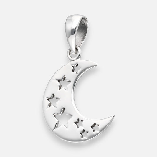 Colgante Media Luna Estrellas