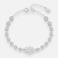 Pulsera Mano de Fátima Esferas