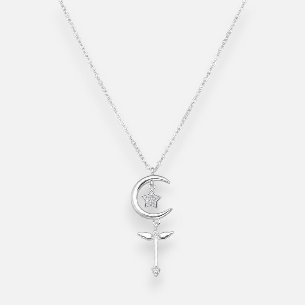 Collar Media Luna Estrella Varita Mágica Circones