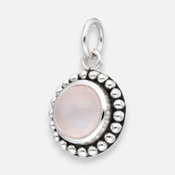 Colgante Etnico Cuarzo Rosado