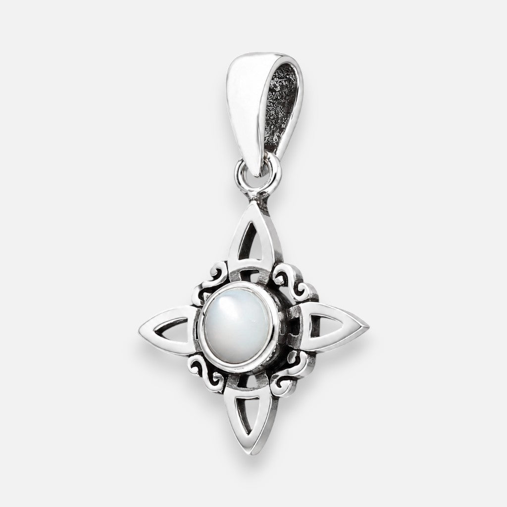 Colgante Nudo de Brujas Piedra Luna