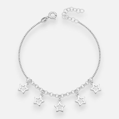 Pulsera Veneciana Rolo Estrellas