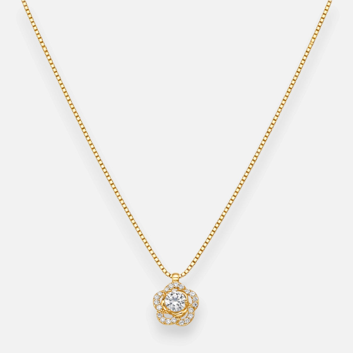 Collar Veneciano Flor Circones