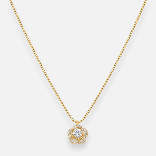 Collar Veneciano Flor Circones