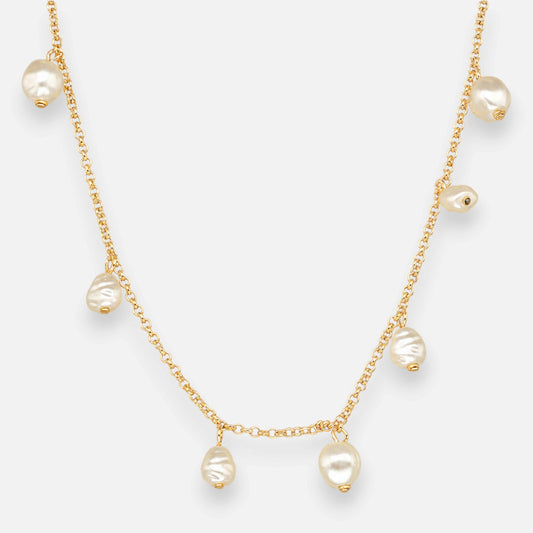 Collar Rolo Perlas Desiguales