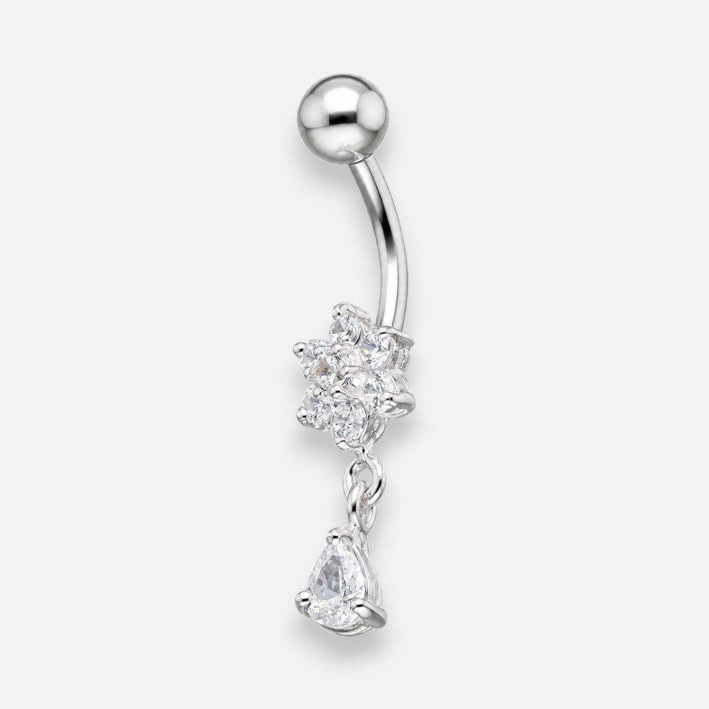 Piercing Ombligo Flor Circones
