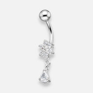 Piercing Ombligo Flor Circones