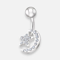 Piercing Ombligo Estrella Media Luna Circones