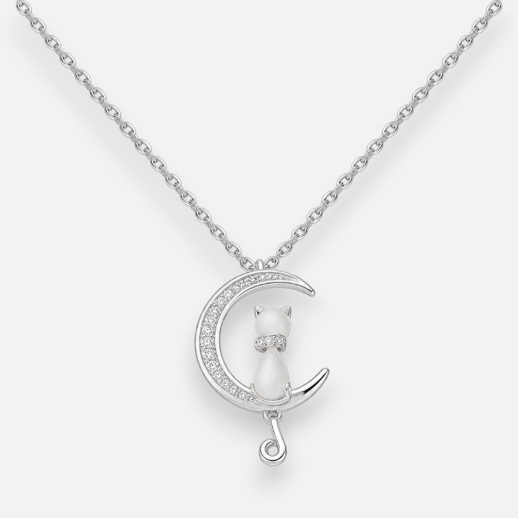 Collar Media Luna Gatito Circones