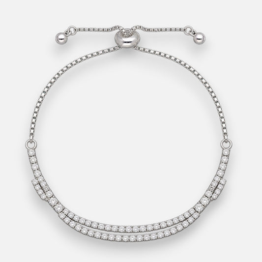 Pulsera Ajustable Circones Tenis Entrelazada