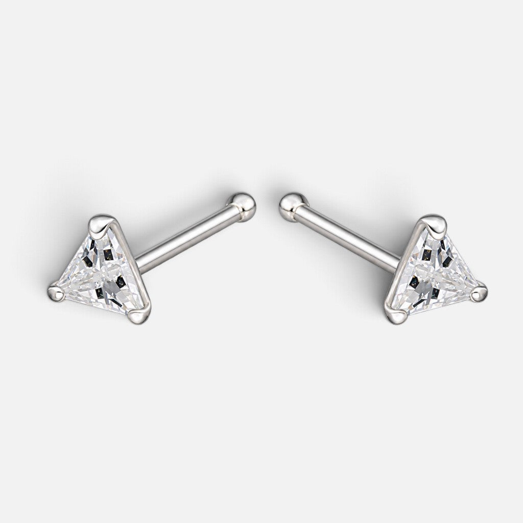 Piercing Triángulo Circón 3 mm