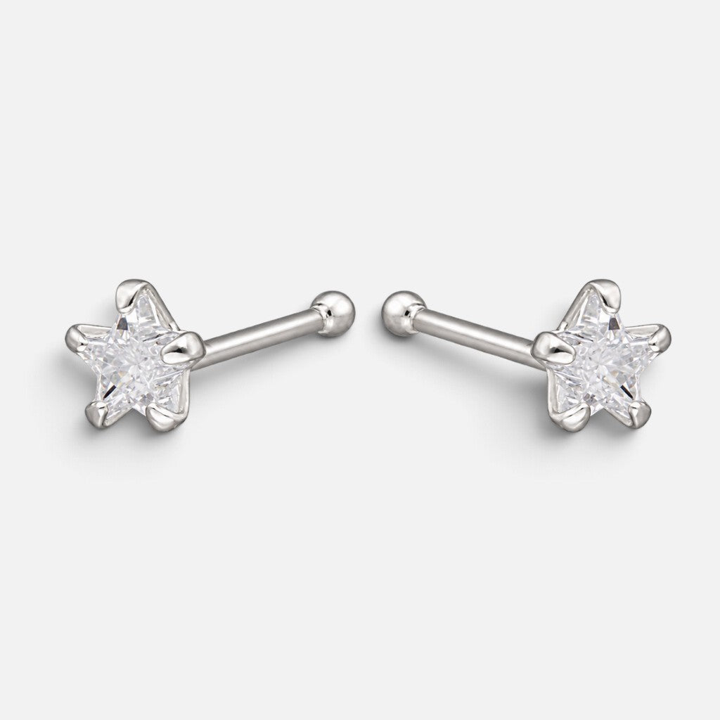 Piercing Circón Estrella 3 mm