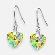 Aro Corazón Cristal Hecho con Swarovski® Tornasol 10 mm