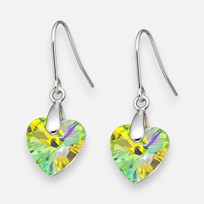 Aro Corazón Cristal Hecho con Swarovski® Tornasol 10 mm