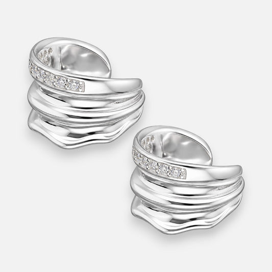Aro Ear Cuff Líneas Onduladas Circones