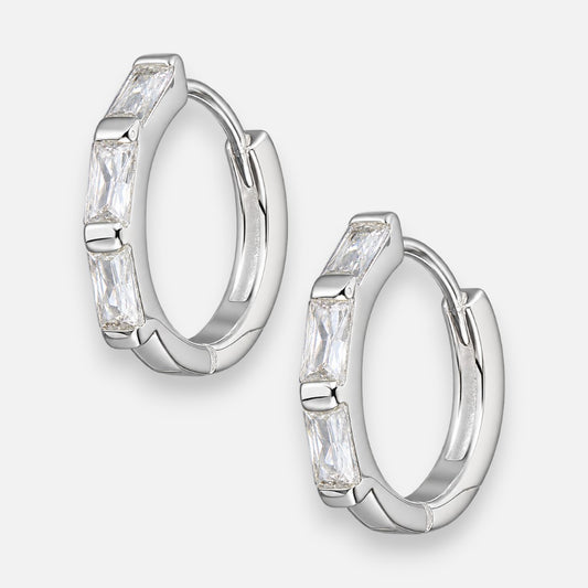 Argolla Huggie Circones Baguette 13 mm