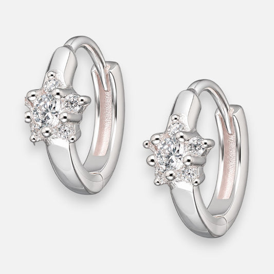 Argolla Huggie Estrella Circones 12 mm