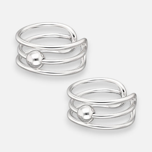 Aro Ear Cuff Líneas Esfera