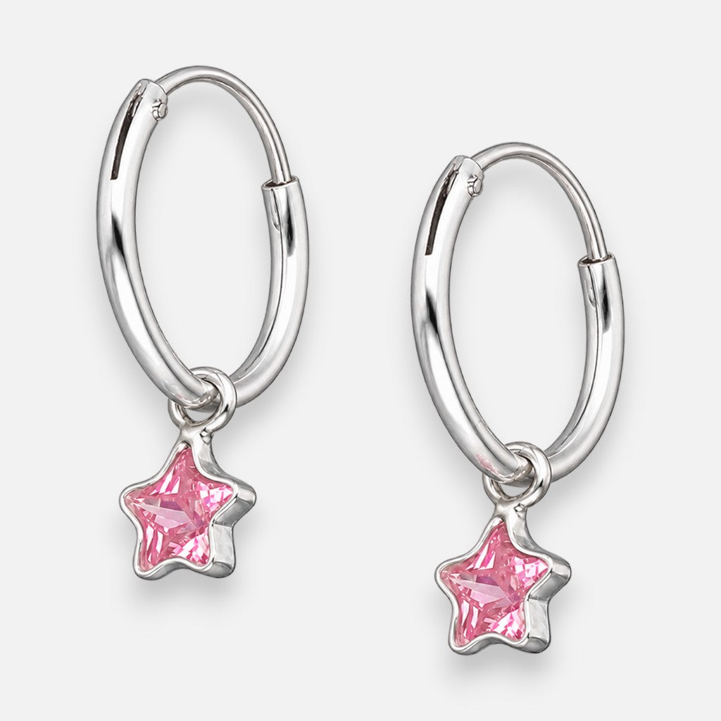 Argolla Estrella Circón Rosa Francia 12 mm