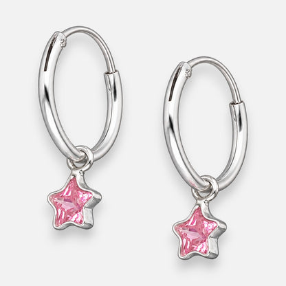 Argolla Estrella Circón Rosa Francia 12 mm