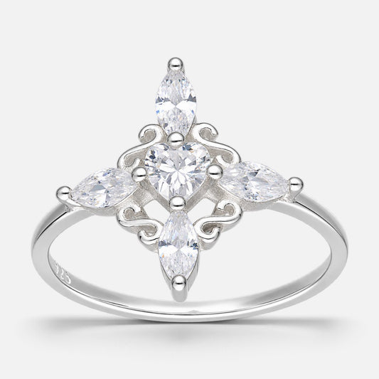 Anillo Nudo de Brujas Circones Marquise y Círcular