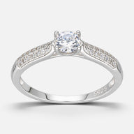 Anillo Solitario Circones Pave