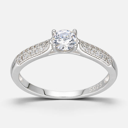 Anillo Solitario Circones Pave